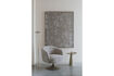 Miniature Fauteuil pivotant en polyester marron Renate 3