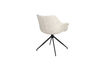 Miniature Fauteuil pivotant en tissu beige Doulton 7