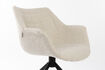 Miniature Fauteuil pivotant en tissu beige Doulton 11