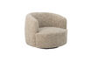 Miniature Fauteuil pivotant en tissu bouclé Bocca 1