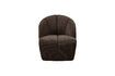 Miniature Fauteuil pivotant en tissu côtelé brun Mojo 2
