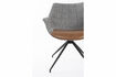 Miniature Fauteuil pivotant en tissu marron Doulton 11
