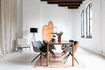 Miniature Fauteuil pivotant en tissu marron Doulton 4