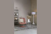 Miniature Fauteuil pivotant en tissu rose Bubba 3