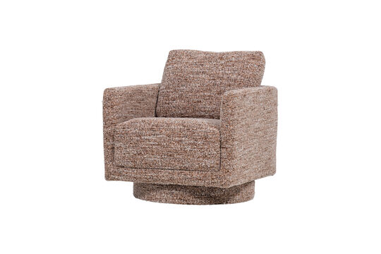 Voir la fiche produit fauteuil pivotant marron chiné OSKA Fauteuil pivotant marron chiné OSKA