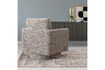 Miniature Fauteuil pivotant marron chiné OSKA 3
