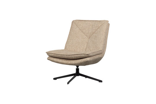 Fauteuil pivotant mélange naturel Milaro Détouré