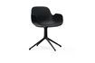 Miniature Fauteuil pivotant  noir Form 1