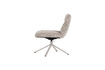 Miniature Fauteuil pivotant réglable tissu bouclé gris Soren 4