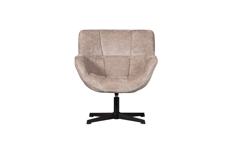 Le fauteuil pivotant est un véritable accroche-regard qui s\'intègre facilement dans tous les
