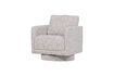 Miniature Fauteuil pivotant tissu chiné naturel Oska 1