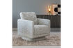 Miniature Fauteuil pivotant tissu chiné naturel Oska 2