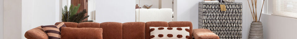 Mise en avant matière Fauteuil pivotant tissu côtelé jaune miel Mojo