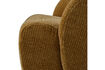 Miniature Fauteuil pivotant tissu côtelé jaune miel Mojo 6