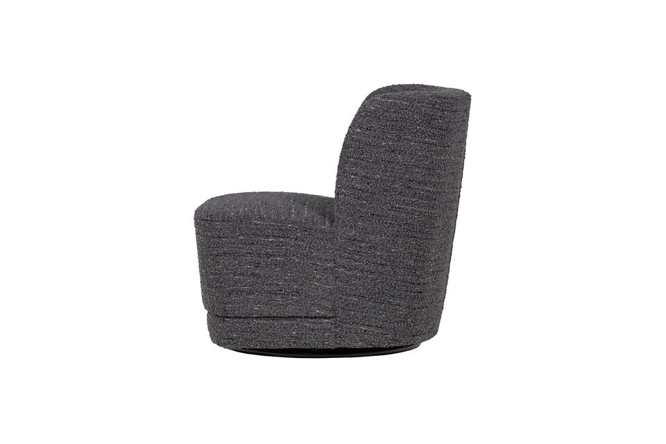 Sa teinte gris chiné s\'intègre naturellement dans divers styles d\'intérieur