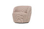 Miniature Fauteuil pivotant tissu naturel mélangé SERRA Détouré