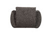 Miniature Fauteuil pivotant Tissu tissé Gris chaud chiné BAGGY 8