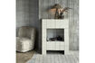 Miniature Fauteuil pivotant velours sable Atty 2