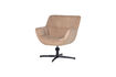 Miniature Fauteuil pivotant velours sable Wibo 1
