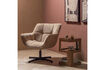 Miniature Fauteuil pivotant velours sable Wibo 2