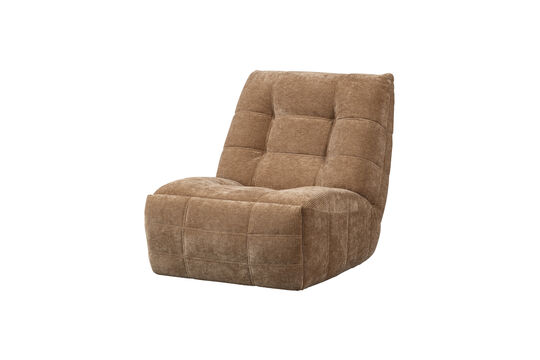 Fauteuil relax électrique 94x98x83 cm tissu côtelé marron clair Hein