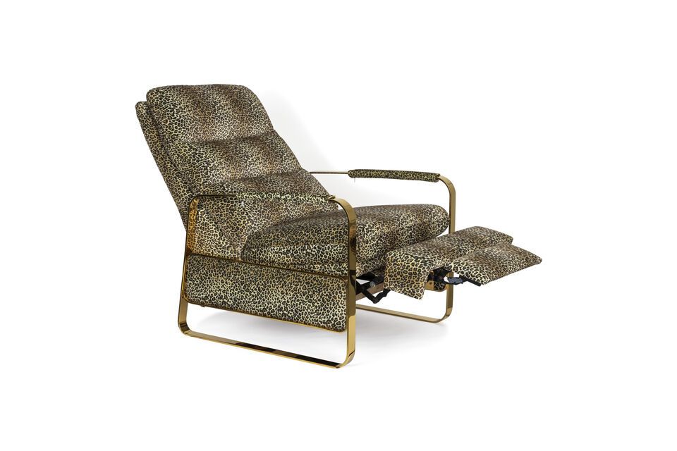 Fauteuil relax en tissu multicolore Panther Bold Monkey