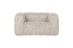 Miniature Fauteuil ribcord blanc cassé Bean 1