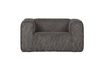 Miniature Fauteuil ribcord gris foncé Bean 1