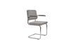 Miniature Fauteuil Ridge Rib gris clair 1