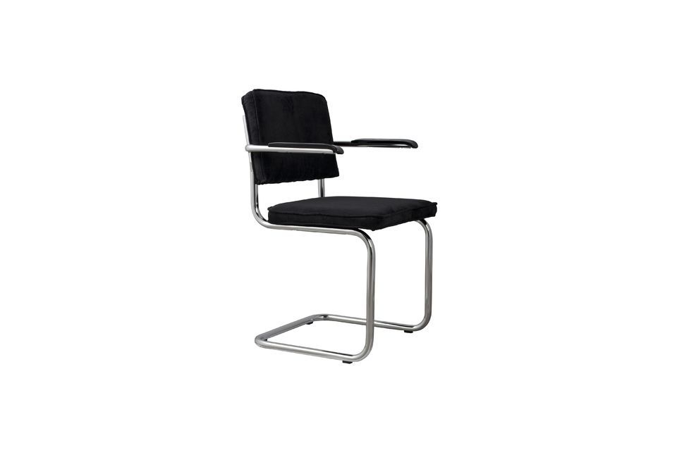 Fauteuil Ridge Rib Noir Zuiver