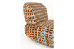 Miniature Fauteuil Ritz beige et orange brûlé 9