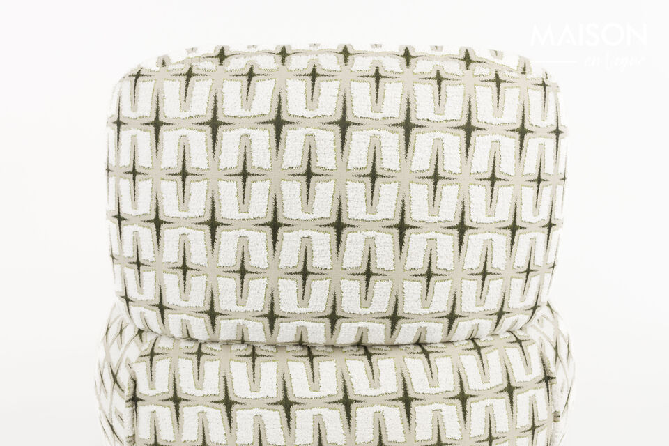 Fauteuil Ritz beige et vert - 8