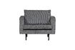 Miniatuur Fauteuil Streep Zwart/Grijs Rodeo 2