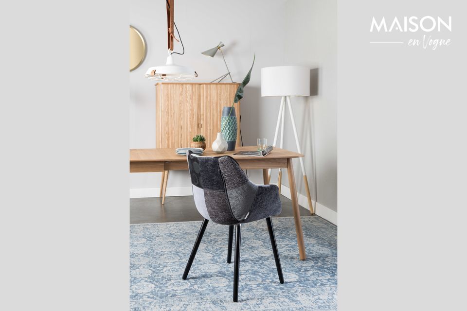 Fauteuil Twelve Gris Patchwork Zuiver