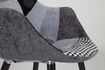 Miniature Fauteuil Twelve Gris Patchwork 3
