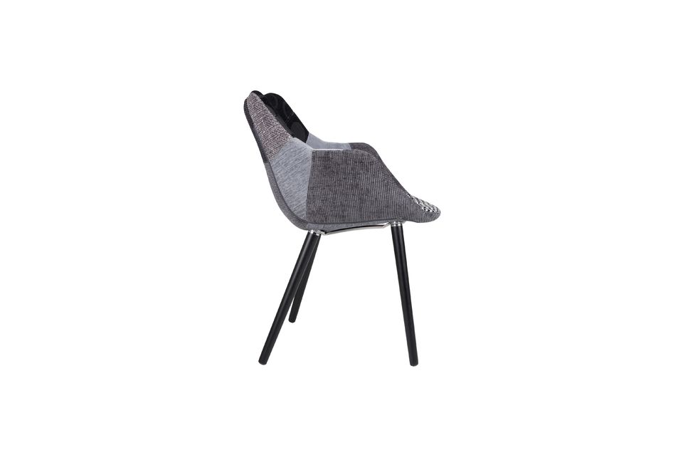 Fauteuil Twelve Gris Patchwork - 6