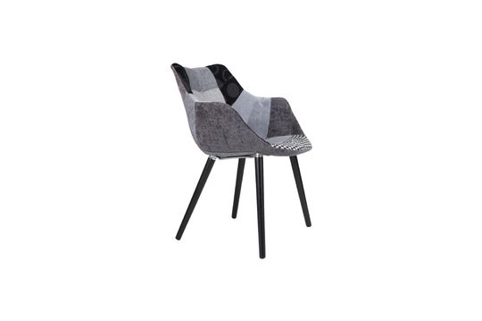 Fauteuil Twelve Gris Patchwork Détouré