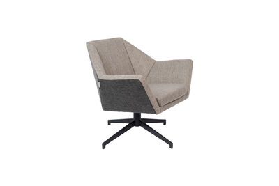 Chaise de Bureau Design Nikki Zuiver Fauteuil Réglable Marron en Cuir PU  77x77x90cm - L'Héritier du Temps