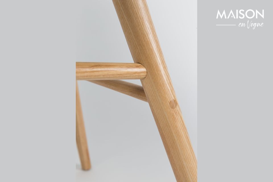 Fauteuil van wit polypropyleen en hout Albert Kuip - 5