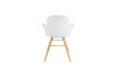 Miniatuur Fauteuil van wit polypropyleen en hout Albert Kuip 14