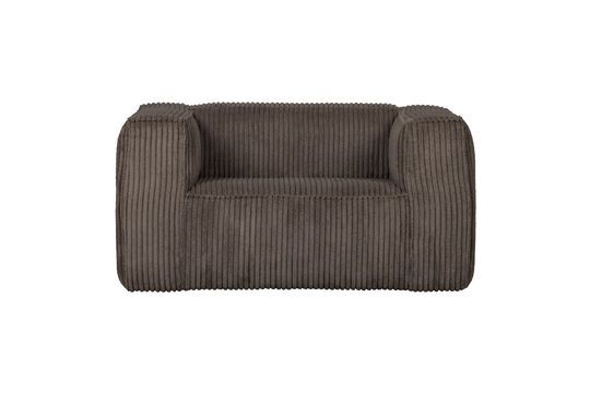 Fauteuil velours Marron Bean