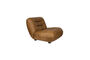 Miniature Fauteuil Wyatt en cuir ciré couleur cognac Détouré