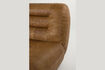 Miniature Fauteuil Wyatt en cuir ciré couleur cognac 9