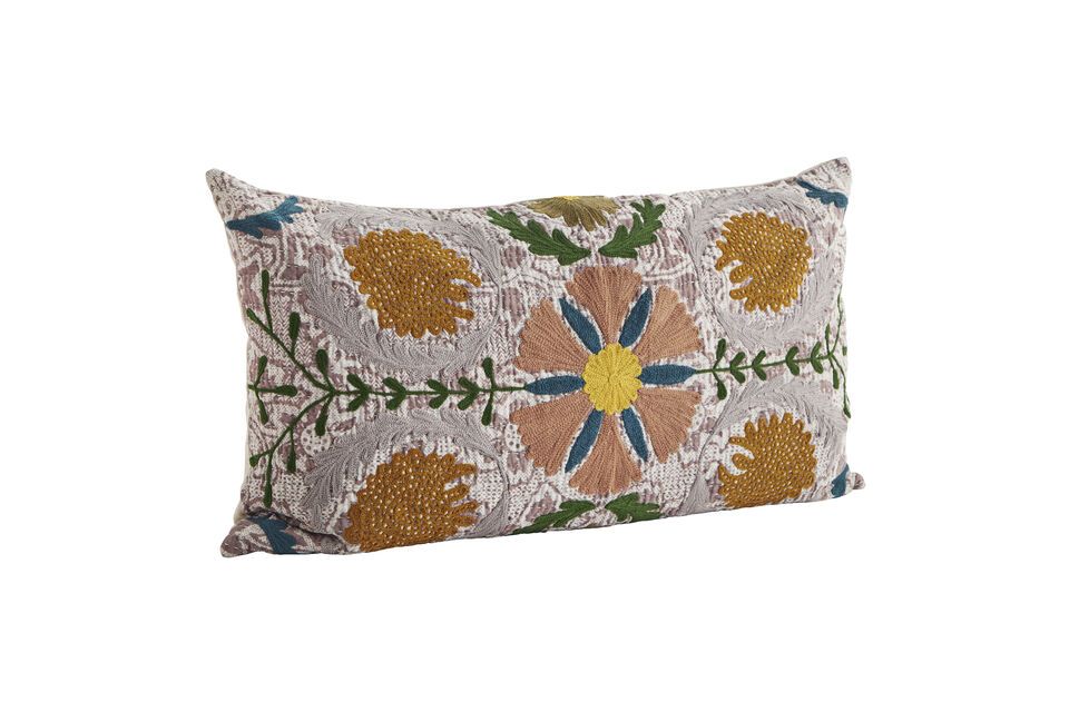 Federa per cuscino ricamata multicolore Suzani Madam Stoltz
