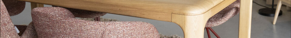 Benadrukte materialen Feston fauteuil rood