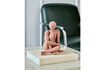 Miniatura Figura decorativa Mujer sentada Gres marrón HDWoman 2