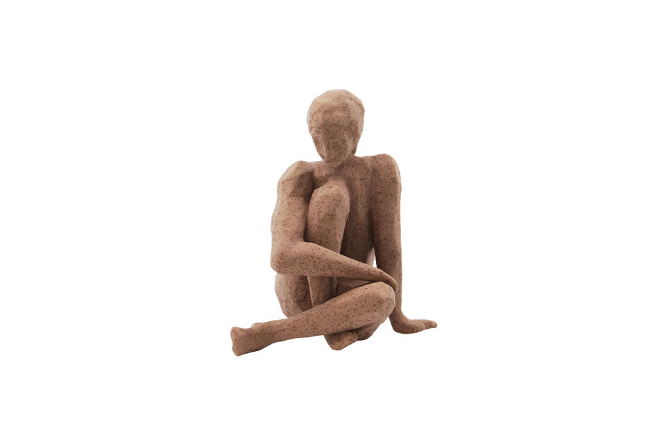 Figura decorativa Mujer sentada Gres marrón HDWoman House Doctor