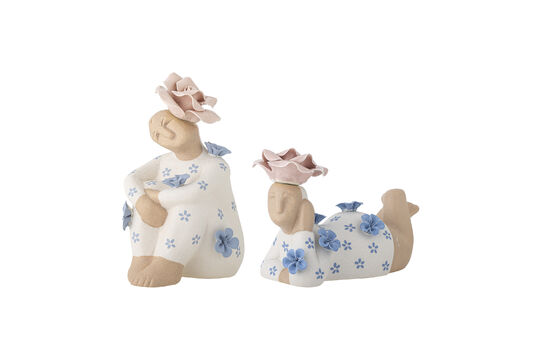 Ver el perfil del producto figuras decorativas Set de 2 gres multicolor Floriella Figuras decorativas Set de 2 gres multicolor Floriella
