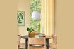 Miniature Fjord wide dining table in black ash wood 9