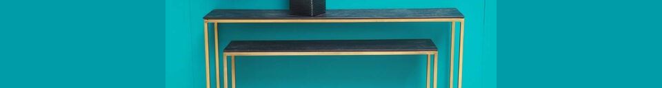 Materiali prima di tutto Flaux Console in legno e metallo